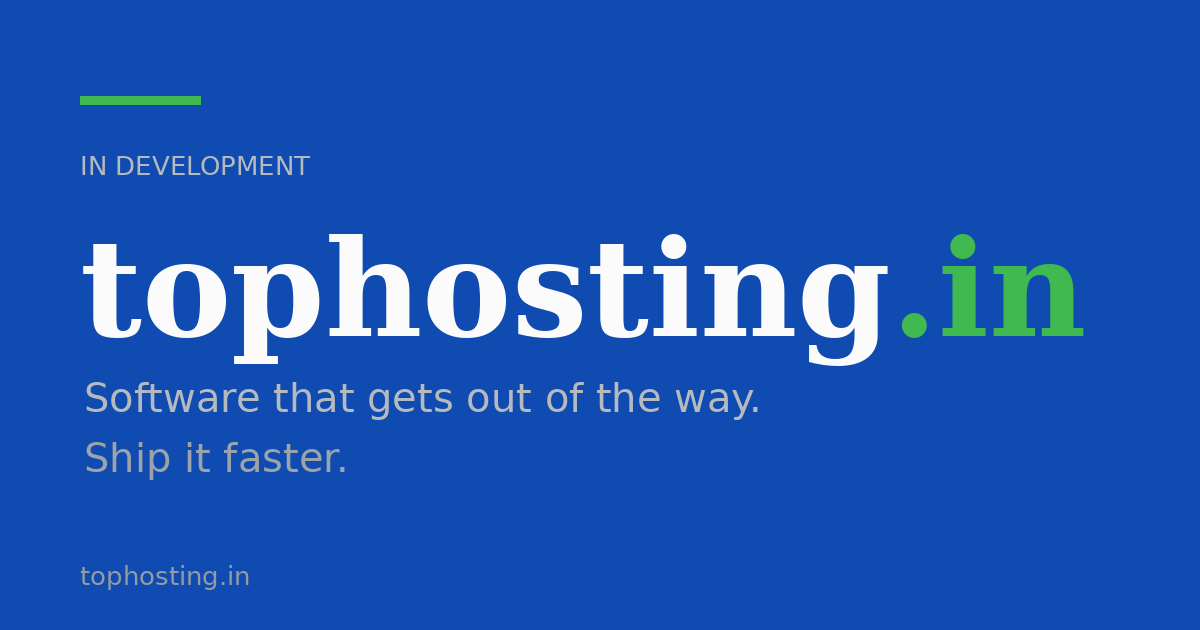 Link preview image for tophosting.in